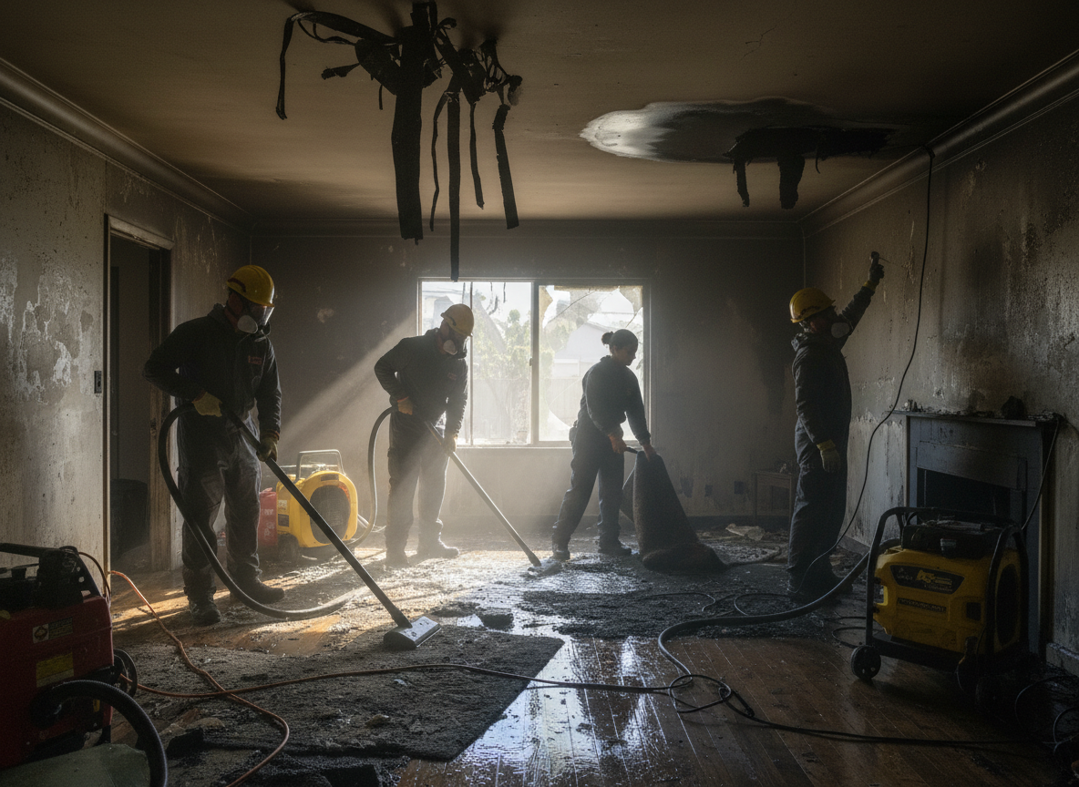 Handling Water Damage Left Behind After Firefighters Extinguish a Blaze
