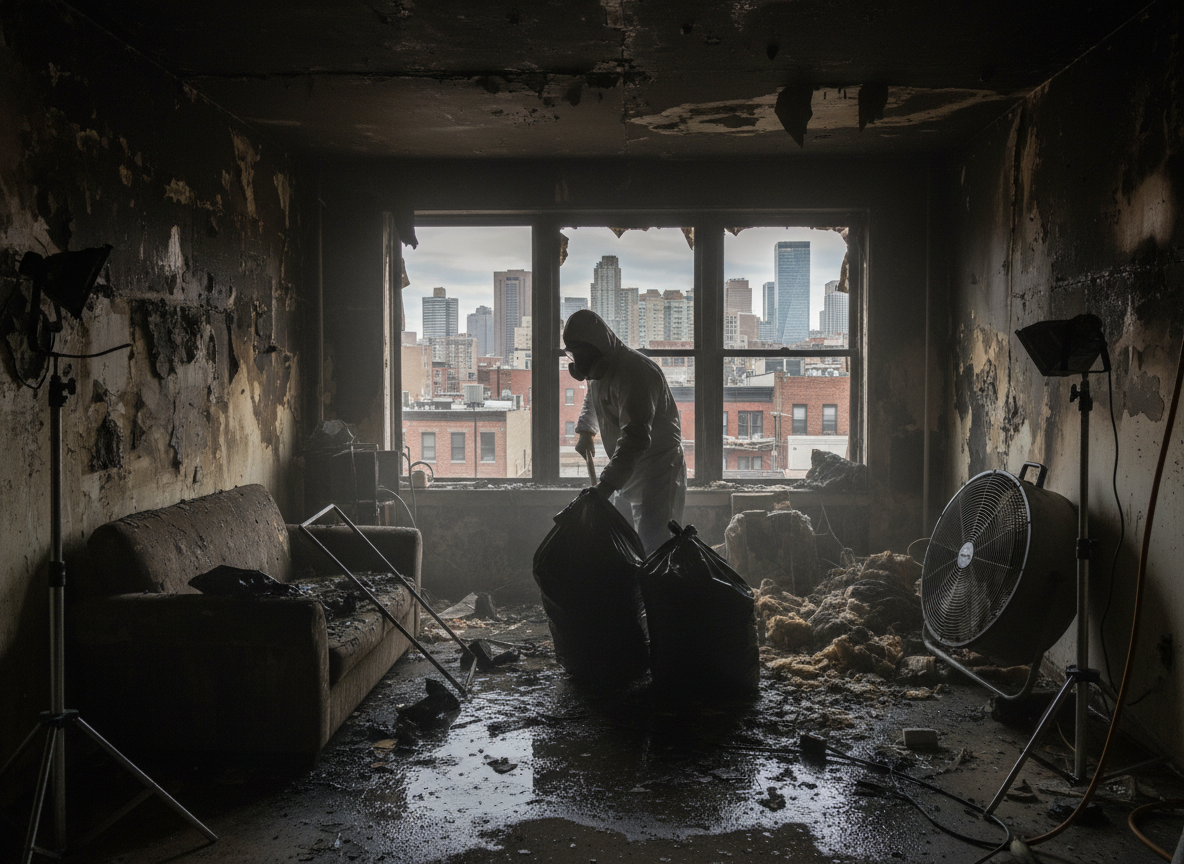 Apartment Fire Cleanup in Midway City, CA