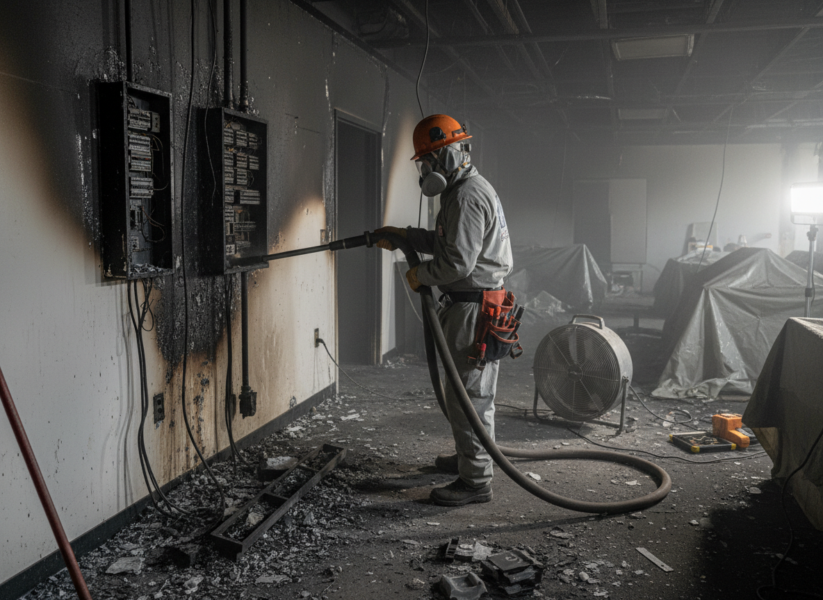 Electrical Fire Cleanup in Midway City, CA