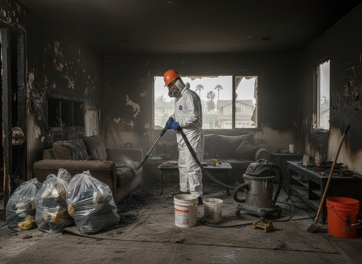 Fire Damage Clean Up in Midway City, CA