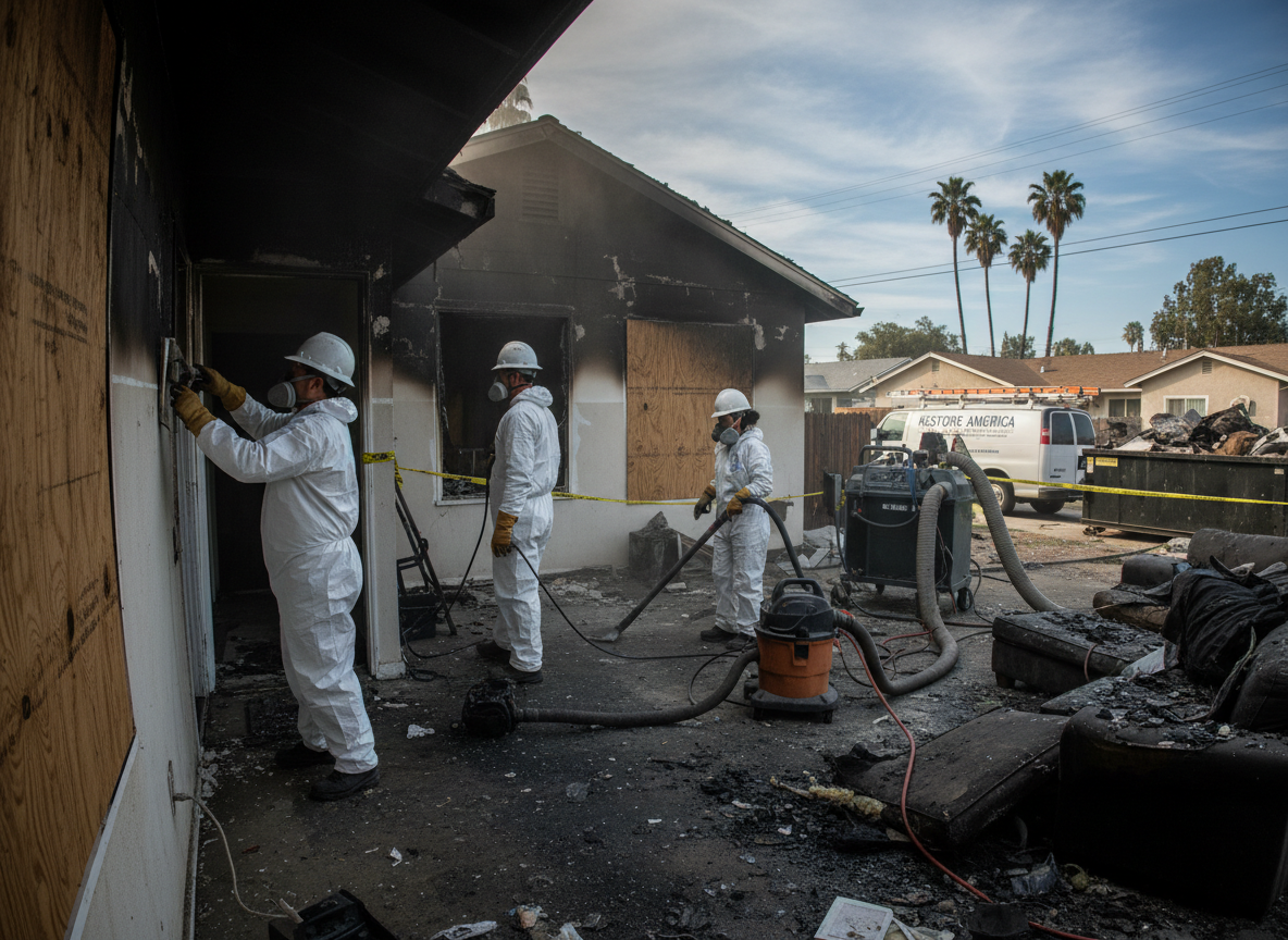 Fire Damage Restoration Midway City in Garden Grove, CA 92840