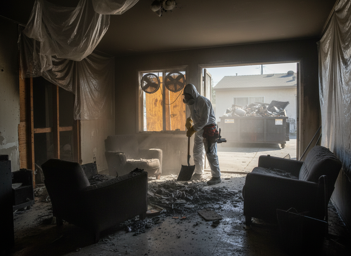 Tenant Fire Damage Cleanup in Midway City, CA